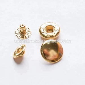 Guangzhou Factory Manufacture Metal Rivet Snap Button Used For Shoes/ Wallet/Clothing/Notebook