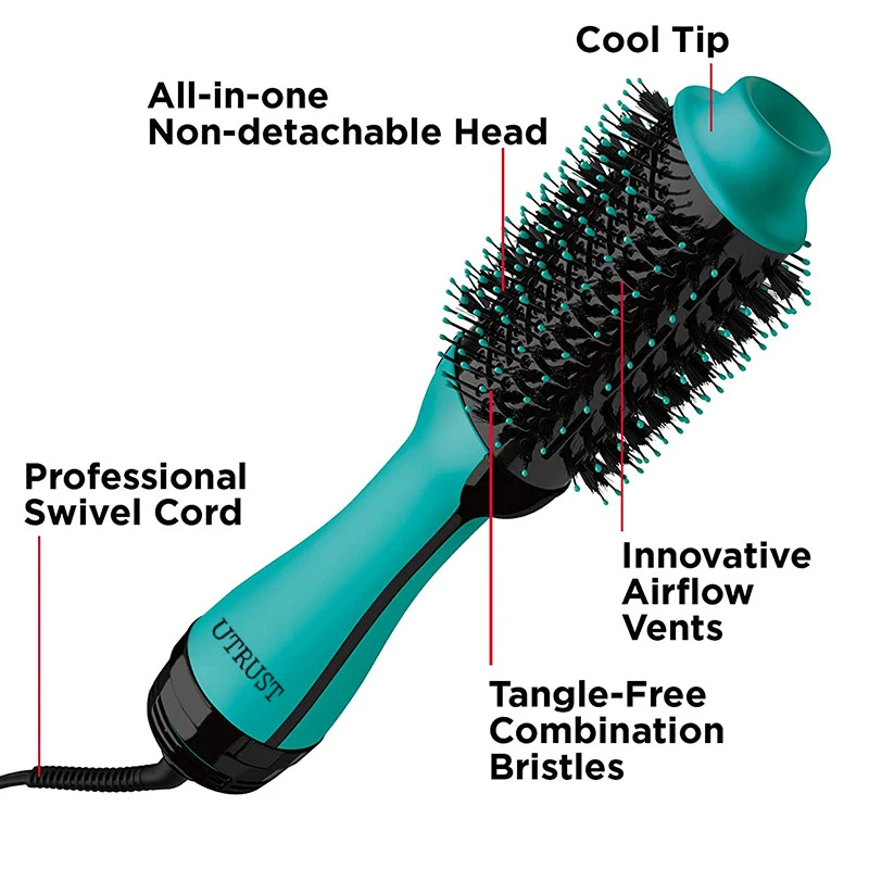Hair Dryer Brush Anti Scald  Brush Hot Air Brush Comb For Women Blow Hair Dryer