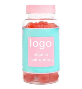 Hair Gummy Bears Vitamins with Biotin 5000 mcg Vegan, Gluten Free, Chewy Natural Hair Vitamin Gummies OEM Factory Supply