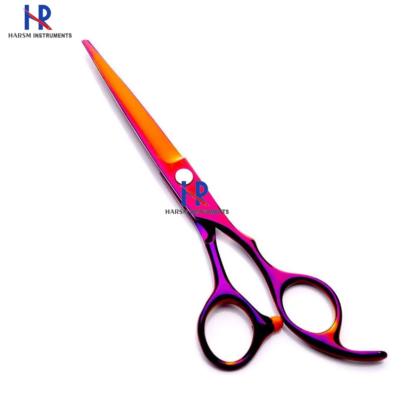 Hairdressing Scissors Straight Barber Salon Tool Stainless Steel Custom Designs Blunt-sharp Scissors