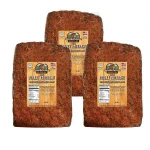 Halal Turkey Pastrami Slab Cured Turkey Thighs Chopped Formed wt varies turkey knuckles meat