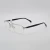 Import Half-Rim Special Rubber Temple Decoration Eyeglasses Frame Metal Spectacle Frame from China
