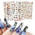 Import Halloween Nail Sticker Decorations 3D DIY Wraps Pumpkin Skeleton Ghost Nail Art Stickers Manicure Watermark Nails Tips from China