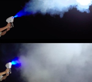 Handheld Disinfection Automatic Atomizing Fog Mist Machine Sprayer Cordless Rechargeable 800ml Nano Fogging Spray Gun