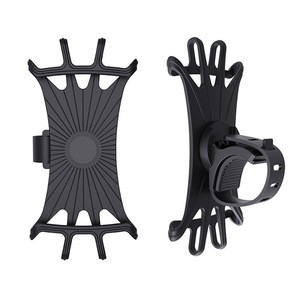 Handlebar Mount Silicone Bicycle Flexible Bike Phone Holder Moto Support Cell Car Mobile Phone Holders