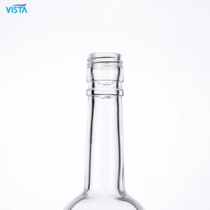 Handmade 70cl square tequila glass bottle