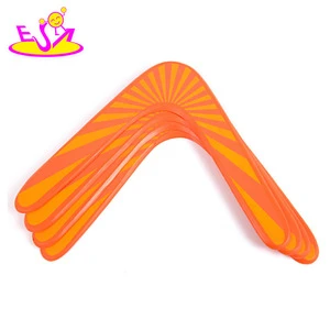 Handmade outdoor sports flying aero discs wooden boomerang toy for kids and adults W01A313