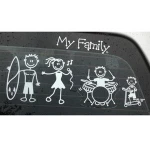 happy family car stickers