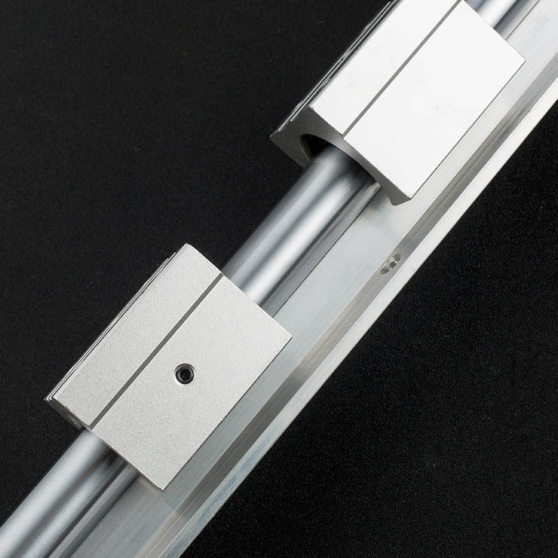 Buy Hardened Sbr Aluminum Bracket Optical Axis Slide Rail Linear Guide ...
