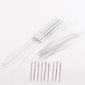HARMONY Aluminum Holder Micro Beads Pulling Needle Loop Threader for Hair Extension Tools
