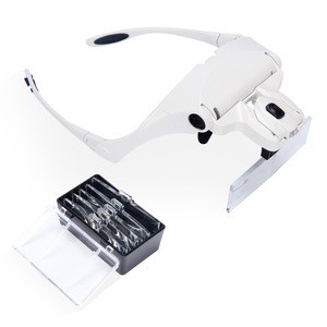 Head Lamp LED Adjustable Light Equipment Microblading Nail Tattoo Art Clamp Permanent Makeup Eyelash Extensions Magnifying Glass