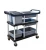 Import heavy duty hand trolley rolling storage tool cart service plastic utility cart from China