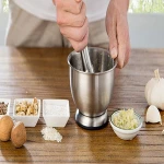 Herb Spice Tools Stainless steel Mortar and Pestle Garlic grinder