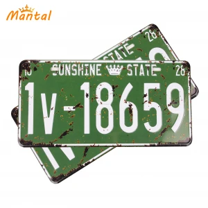 Hide Car Number Aluminum Anti License Plate Custom Logo Number Plate