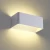 High Efficiency Indoor Aluminum Black White Square Wall Lamp Led For Hotel Home