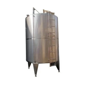 High precision and affordable 8000L stainless steel single layer storage tank