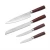 Import High Quality 4 pcs Knife Set With Magnetic Block Stainless Steel Kitchen Knife Block Set from China