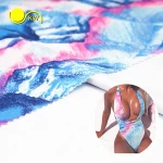 high quality 4 way stretch poly spandex fabric for swimwear and sports