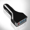 High Quality aluminium 4 ports portable mobile smart phone usb car charger