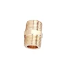 High Quality cheap brass fitting plumbing brass reduce nipple equal adapter fitting