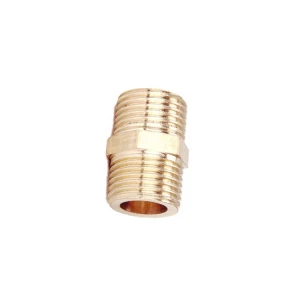 High Quality cheap brass fitting plumbing brass reduce nipple equal adapter fitting