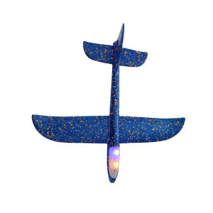 High quality children&#39;s hand throwing airplane glider toy outdoor toy children&#39;s airplane with LED