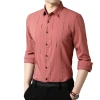 High Quality Custom Design Cheap Button Closure OEM Logo Casual Leisure Long Sleeve Business Formal Shirts