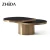Import High quality gold modern metal round coffee table from China