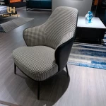 High quality Italian style living room furniture lounge modern leisure chair