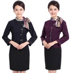 High Quality New Design Restaurant Waiter Waitress Work Wear  Uniform With Custom Logo Printing and Size