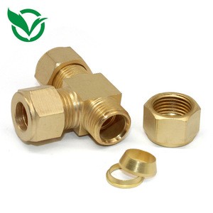 High quality newable brass high pressure mist nozzle Tee Fittings