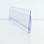 High quality PVC extrusion profile plastic label clip holder