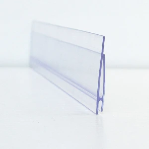 High quality PVC extrusion profile plastic label clip holder