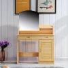 High Quality Solid Pine Wood Dresser Bedroom Make Up Drawer Dresser with storage Cabinet