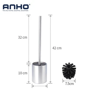 High Quality Stainless Steel Toilet Cleaning Brush Holder Set