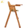 High quality wooden baby feeding chair/ adjustable baby bouncer chair / easy baby chair and table for feeding
