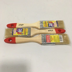 High Quality Wooden Handle Flat Paint Brushes for Marine