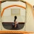 Import High-strength quick open tunnel air conditioner family camping tube tent from China