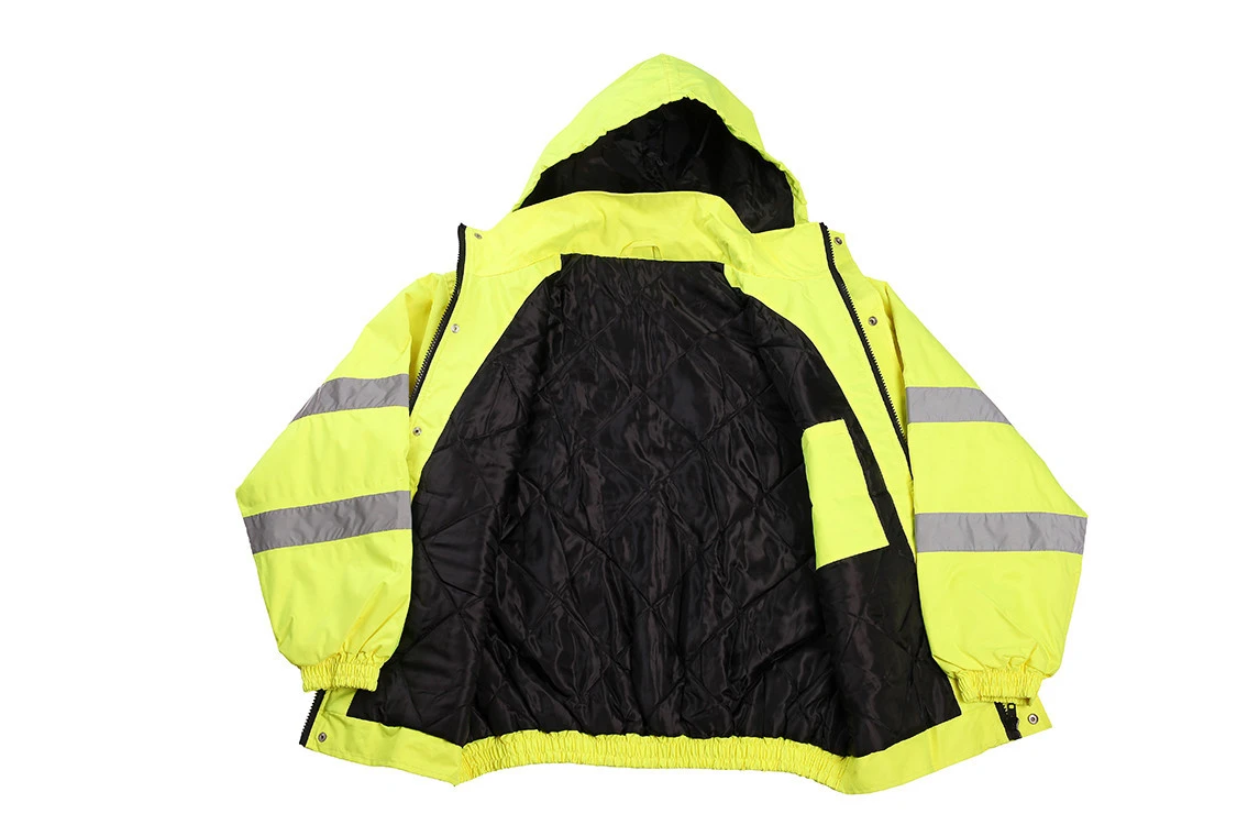High Visibility Waterproof Light Reversible Work Construction Safety Reflective Jacket