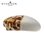 Hight Quality Woven Painting 100% Wool Fashion Ladies Beret