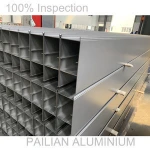 Hign end PVDF coating aluminium extrusion curtain wall profiles for building construction