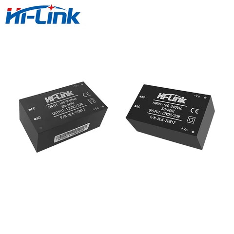 HI-LINK HLK-20M12 AC-DC 220V A 12V 20w Módulo De Fuente De Alimentación Reducida Inteligente Interruptor Doméstico Módulo De Fuente De Alimentación (10 Piezas