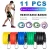 Import HOdo Sports Workout Training Tubes Exercise 11 Pcs Resistance Bands, Body Building Accessories Heavy Duty Resistance Band Set from China
