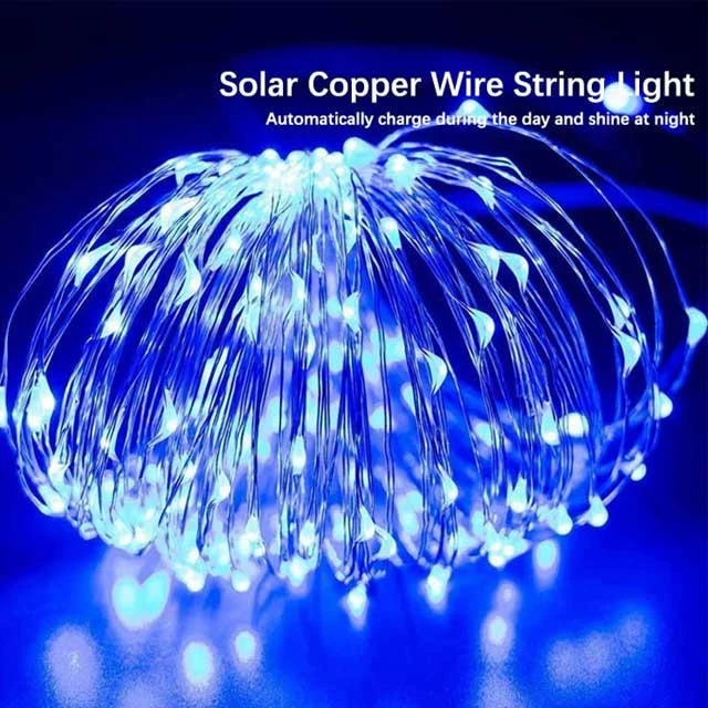Holiday Lighting Outdoor LED Copper Wire String Light for Patio Christmas Lights Party Decoration
