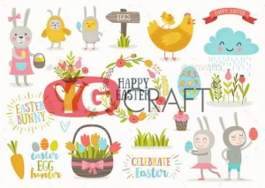 Home Decoration Family  Easter  wall decoration