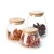 Import home goods sealed air tight glass jar with bamboo lid from China