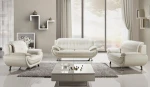 home living room furniture white painted wooden frame sofa
