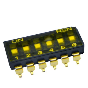 HONGJU SMD 6 Position DIP Switch With 2~12 Position Switch