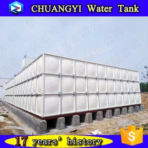 Hot pressed modular sheet top quality 300ton fiberglass water tank grp water tank