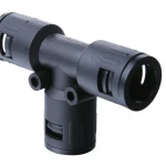 Hot Promotional 3-way T-shaped PA Nylon cable gland Connector For Flexible Conduit